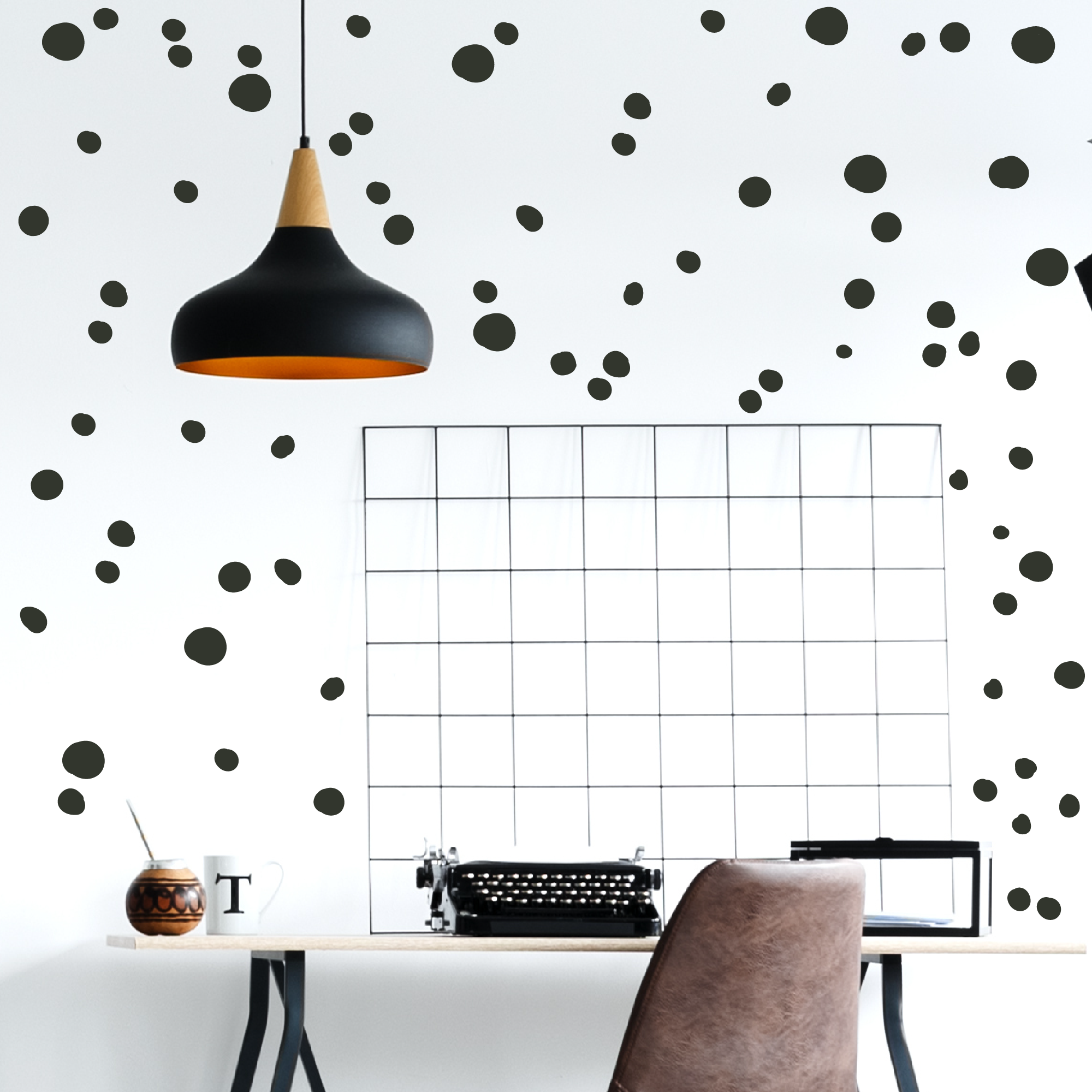 Hand Drawn Dots Wall Decals