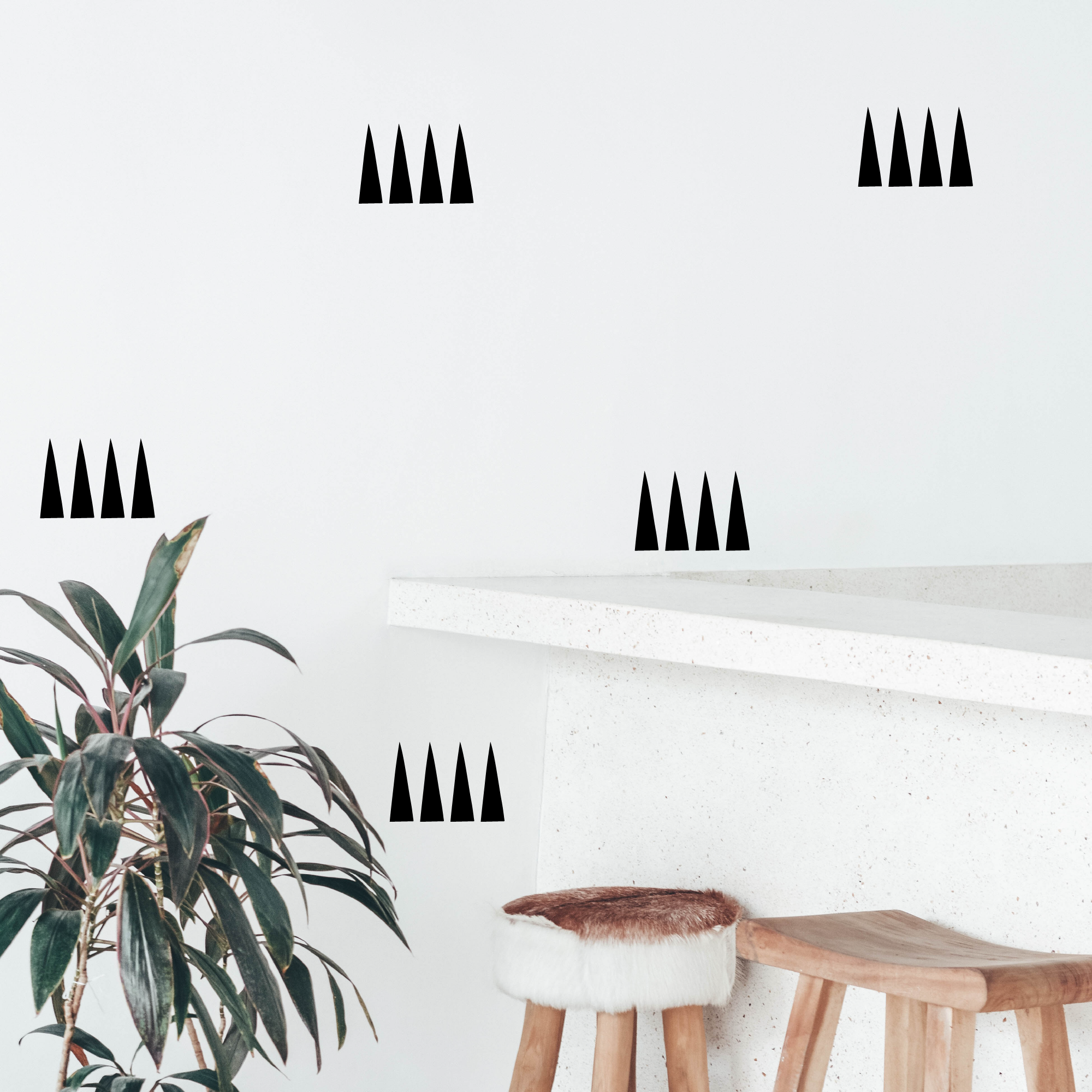 Tall Triangles Wall Decals