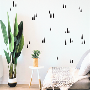 Abstract Long Triangles Wall Decals
