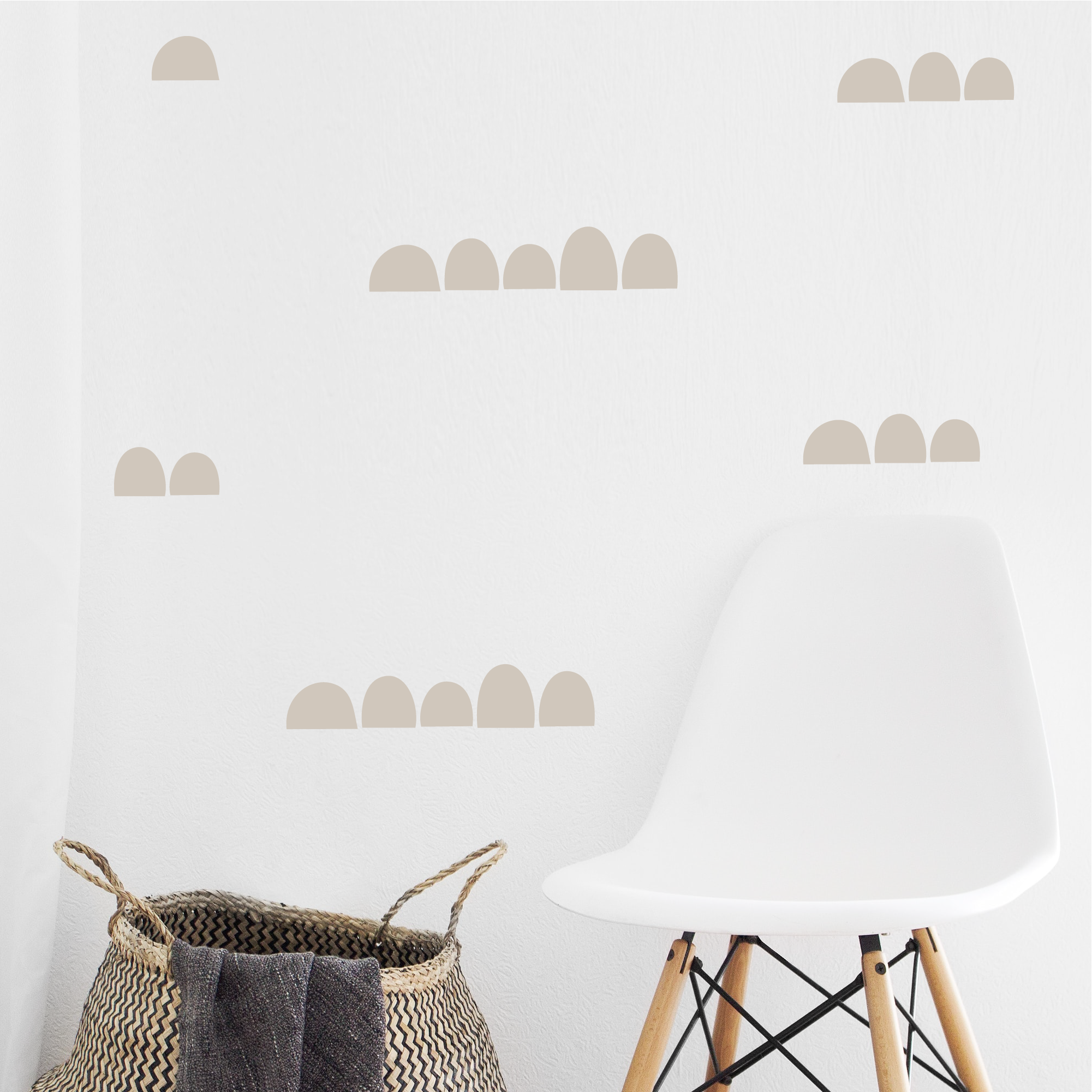 Tiny Hill Shaped Wall Decals