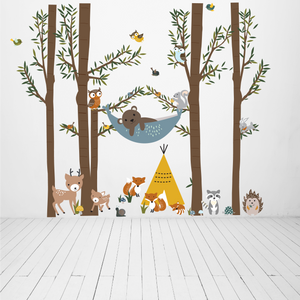 Nature Forest Tepee Wall Decals
